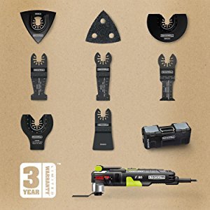 The F80 comes with a sanding pad, sanding sheets and 6 different blades to get your project started quickly. The F80 comes with a sanding pad, sanding sheets and 6 different blades to get your project started quickly.